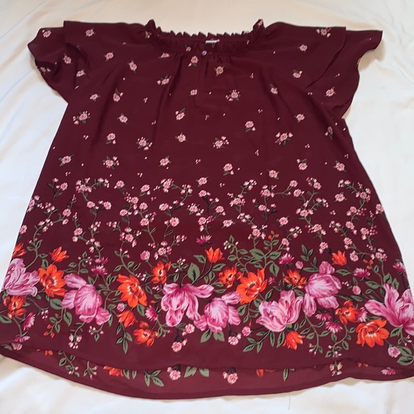 Tops - Burgundy Blouse